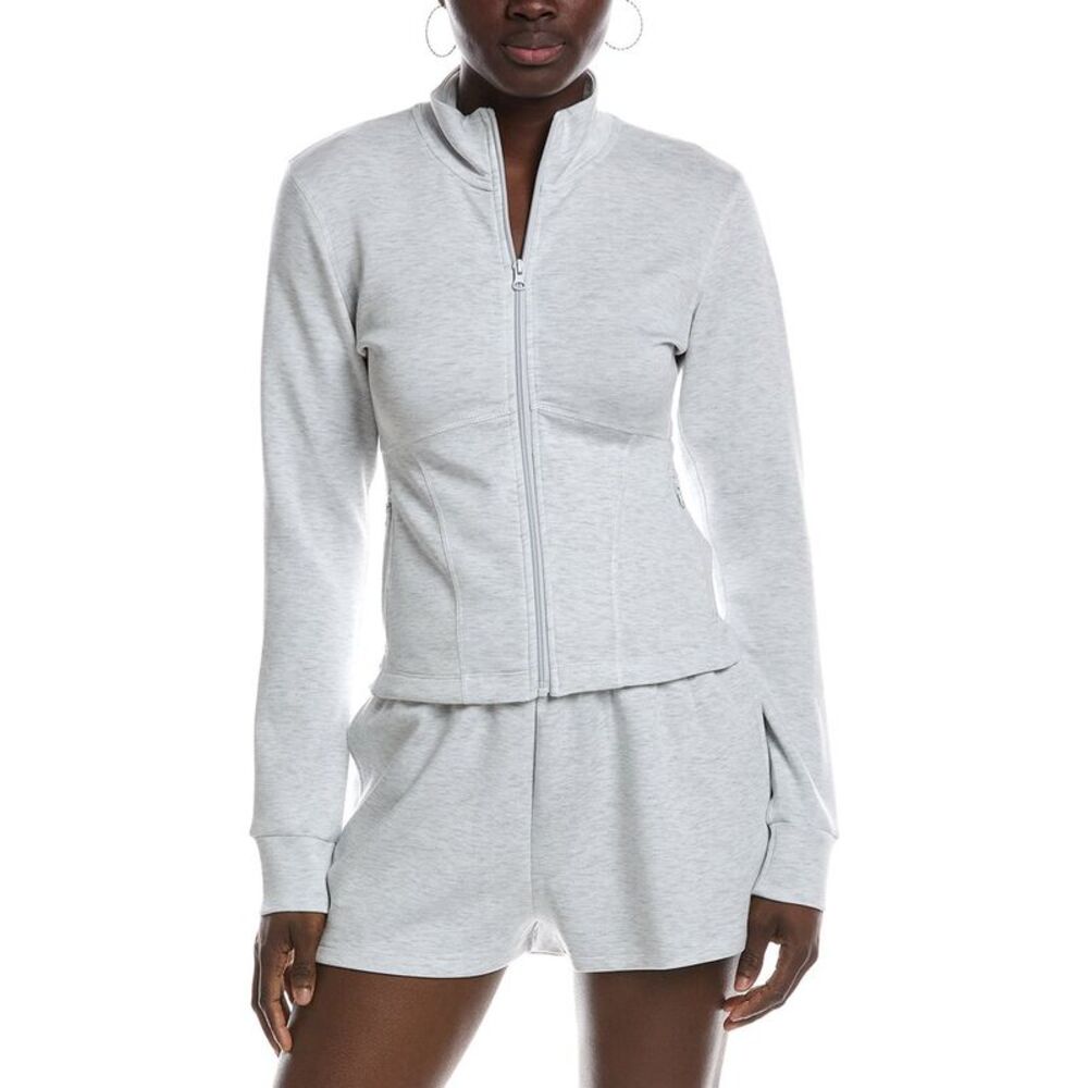 Vintage Havana Womens  Cloud Fleece Slim Fit Jacket, Gray